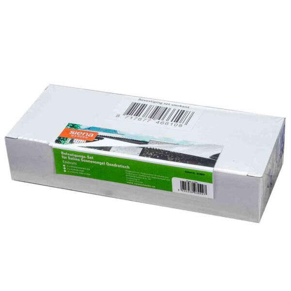 SIENA GARDEN Solino Zubehörset für quadratische Sonnensegel